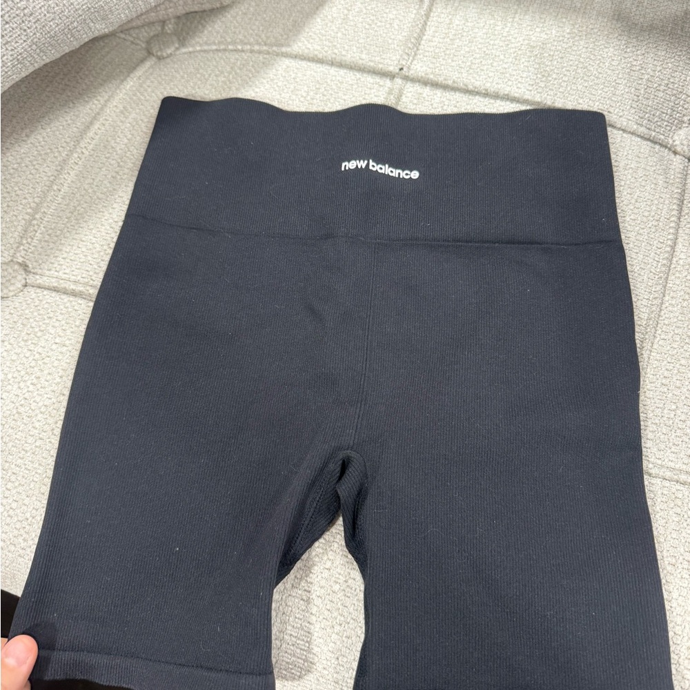 New Balance Black Bike Shorts High-Waist Stretch